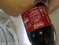 Maria Caldas Inserts Another Impossible 2l Coca-Cola Bottle In Her Ass!